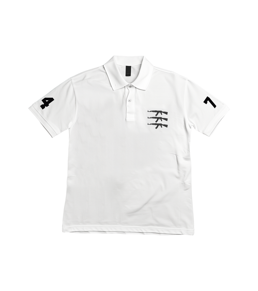 White AK Polo Shirt