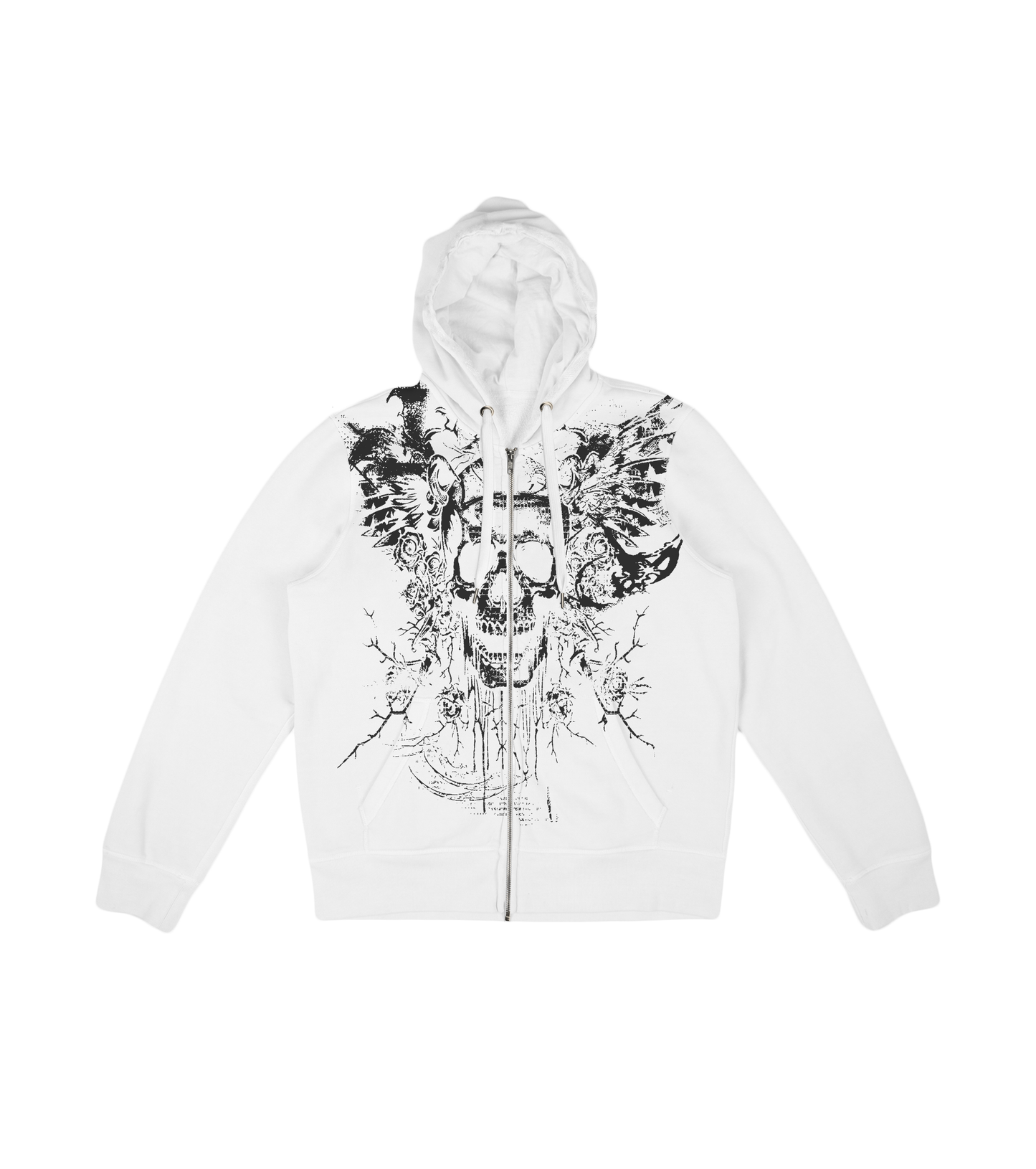 Skull Zip Up Hoodie Jacket